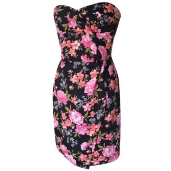 Pink Floral Cocktail Dress