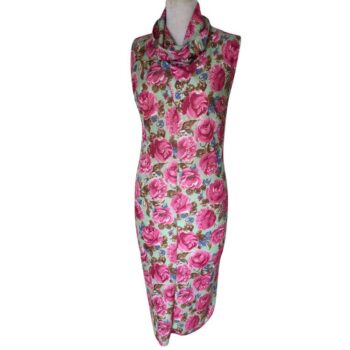 Vintage Rose Print Dress