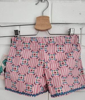 cute pink and blue size 5 girls shorts