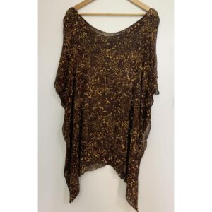 Earthy Paisley Sheer Kaftan