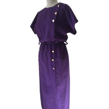 1980's Purple Tunic Dress Size 10