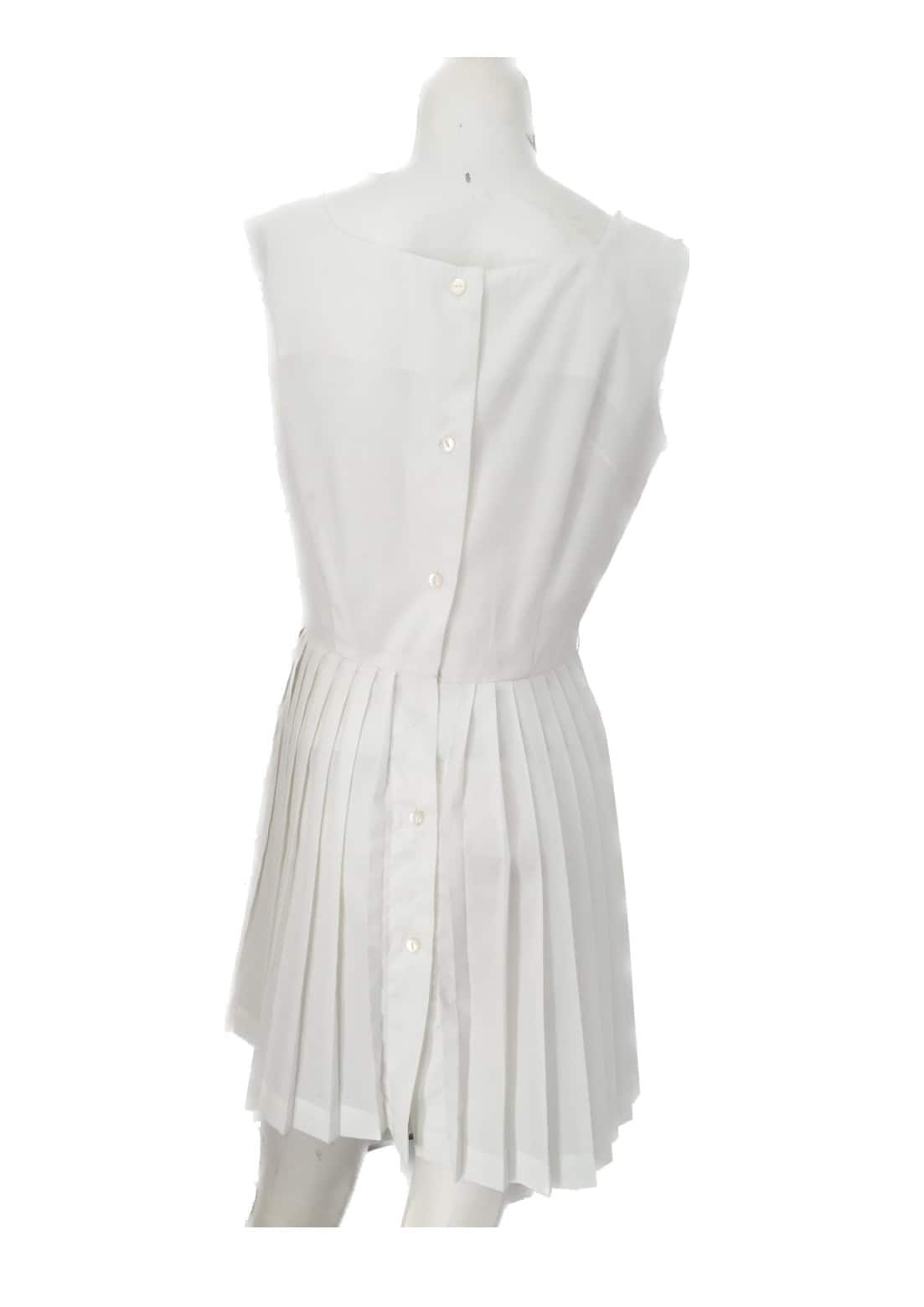 White Pleated Tennis Dress Size 10 - The Sassi Seamstress