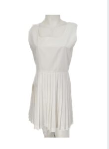 White Pleated Tennis Dress Size 10