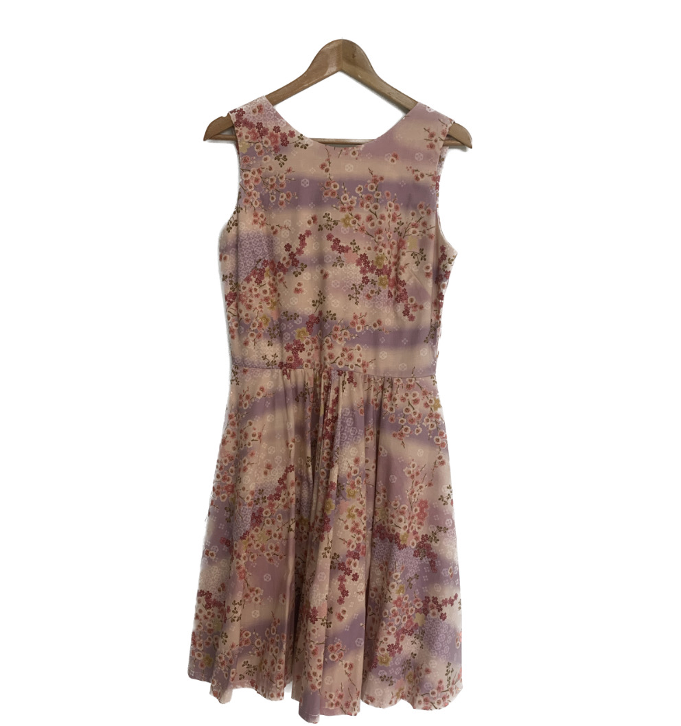 Japanese Floral Swing Dress - The Sassi Seamstress