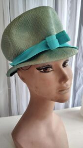 Vintage Turquoise Woven Halo Hat