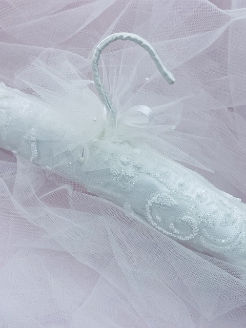 Sparkling wedding dress hanger