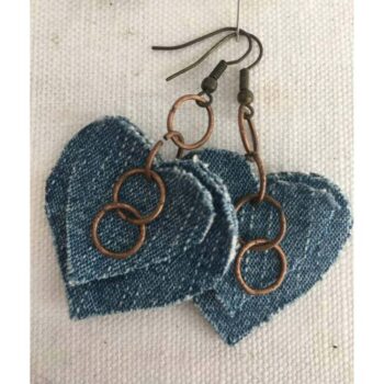 Sassi Denim Handmade Earrings